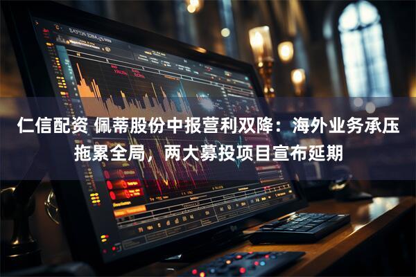 仁信配资 佩蒂股份中报营利双降：海外业务承压拖累全局，两大募投项目宣布延期