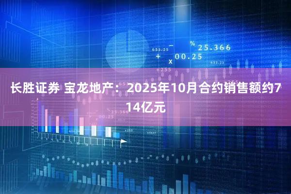 长胜证券 宝龙地产：2025年10月合约销售额约714亿元